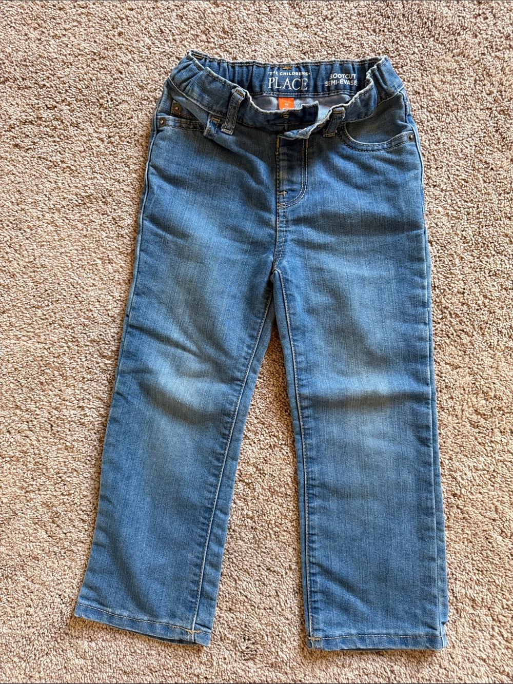 The Children's Place Light Blue Stretch Pull-On Jeans - Bootcut